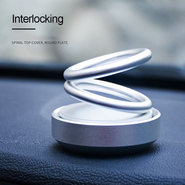 

2019 car perfume fashion double ring suspension car aromatherapy ornament fragrance office decoration auto air freshener ing