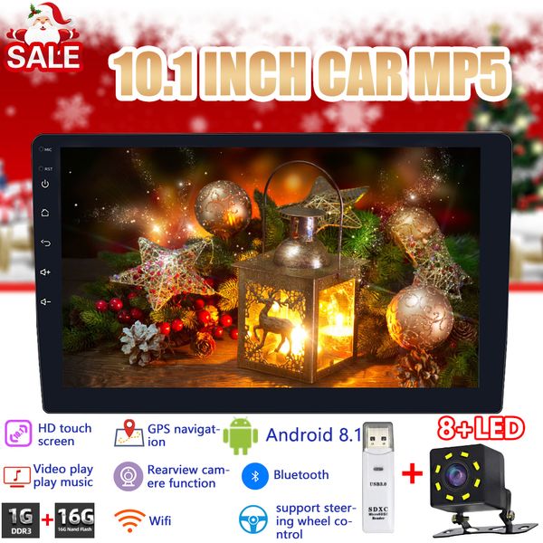 

10.1 inch android 8.1 quad core 2 din car stereo radio gps wifi mp5 player 16g with touch screen hd video stereo player car dvd