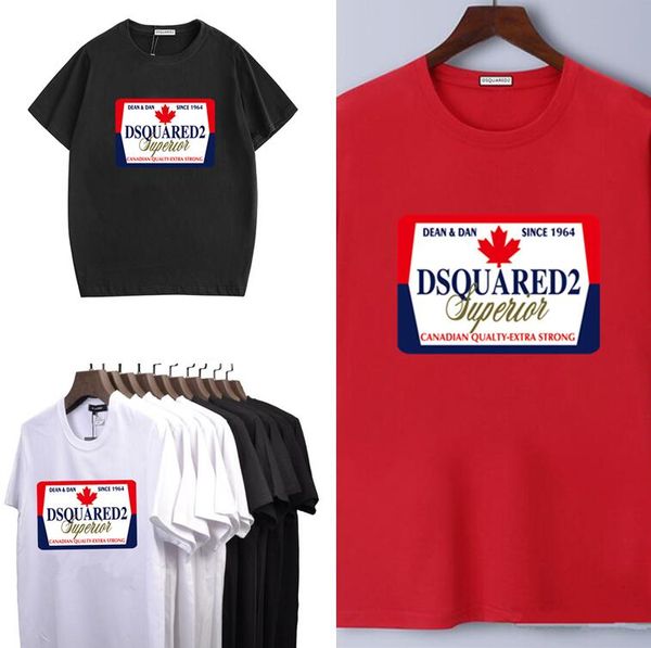 

19ss канада дорогих женщин мужские футболки бренда summer.dsq2 причинная парирует топы дизайнеры тройники хип-хоп одежды s-5xl / гуся shirt, White