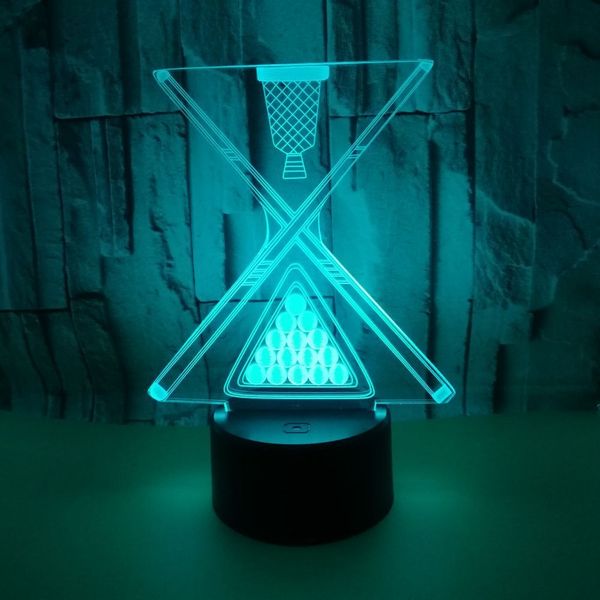 

colorful touch led billiard 3d visual lamp remote touch switch usb led led night light lovely 7 color change 3d lamp