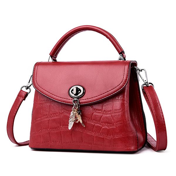 

korea portable leather handbags new spring and summer 2019 handbag messenger bag small square bag
