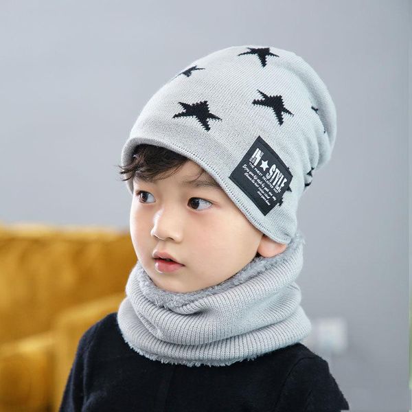 2019 Children Warm Winter Thick Knitted Hat With Scarf Set Skullies Beanies For 6 12 Years Old Boy S Girl S From Singledogs 4 91 Dhgate Com