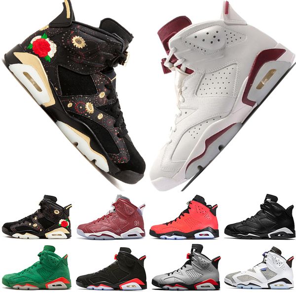 

High Quality 2019 Infrared Bred UNC 6 6s Mens Basketball Shoes 3M Reflective Bugs Bunny Tinker Black Cat Flint Men Sports Sneakers Designer