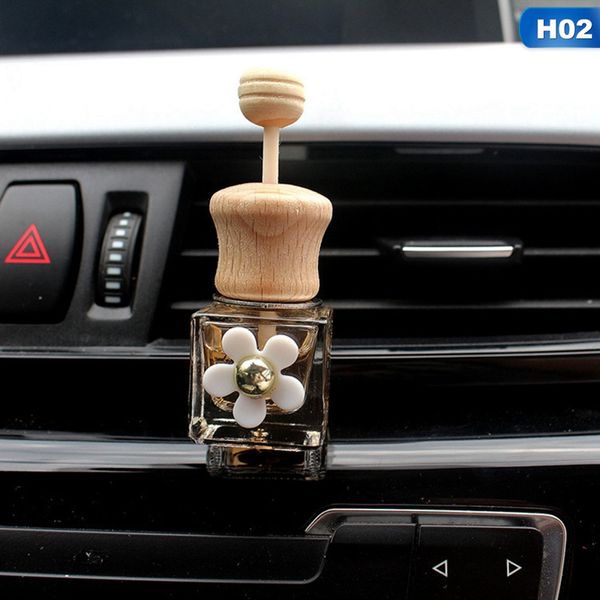 

1pcs car perfume clip for essential oils air freshener fragrance air vent outlet empty glass bottle car-styling