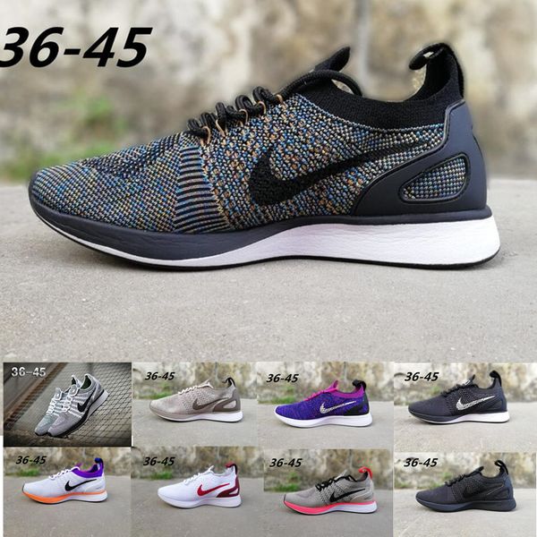 

2018 classical zoom mariah fly racering 2 mairhs flykit 3 lunar zoom pegasus mens athletic casual shoes racers trainers size 40-45 po52, Black