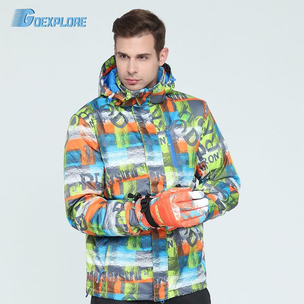 

goexplore ski jacket male 2019 waterproof windproof -30 snowboard snow jacket men hiking outdoor winter clothes outerwear