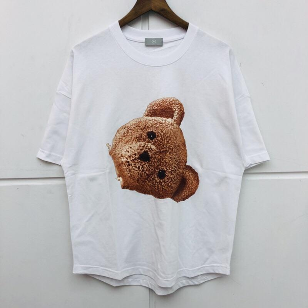 

2020ss plams angels decapitated bear icon design loose t-shirt men women fashion washed tees -xl sz4w5cf33#, Blue