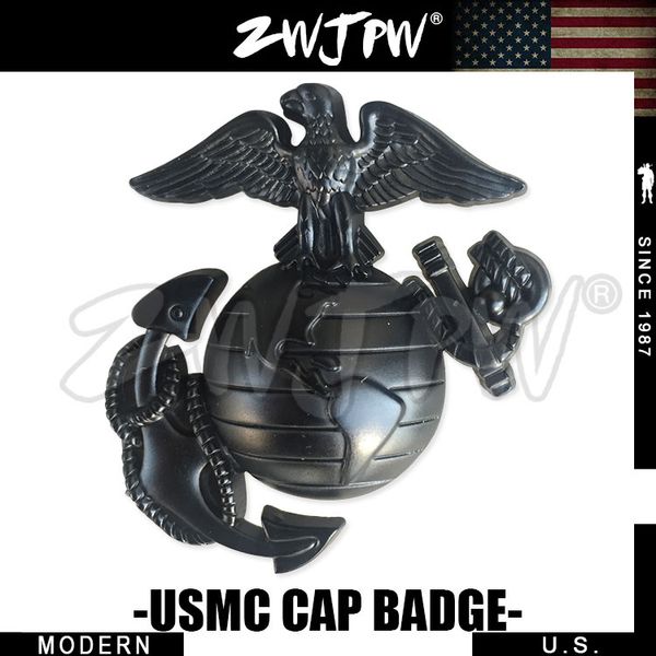 

us navy marine corps officer cap badge usmc lapel hat pin-usmc badges us/402103, Black;white
