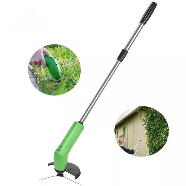 Share to: Jardim Zip guarnição portátil Cordless Trimmer Lawnmower da grama Edger Works com o padrão laços zip