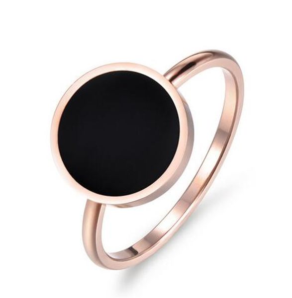 

старинные обручальные кольца для женщин минималистский розовое золото цвет круглый акриловый камень нержавеющей стали 316l кольца ювелирные, Silver