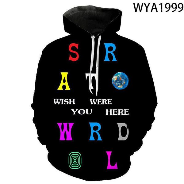 

long sleeve drawstring hooded sweatshirts casual pullover streetwear hip hop rapper designer hoodies fashion 3d print, Black