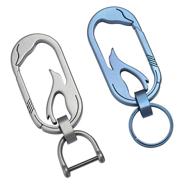 

high-grade titanium men women car keychain cute creative penguin shape ultra light keychains luxury for key ring tool gifts, Silver
