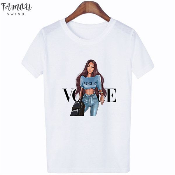 

new women t shirt vogue o neck tees summer female t shirt fashion ladies clothes drop shipping, White