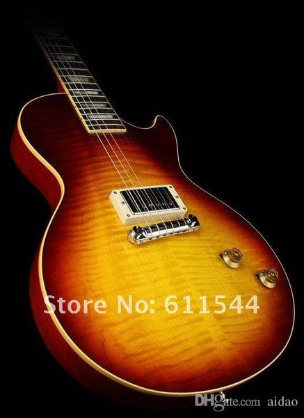 

2012 Новое поступление Sunburst One Pickup Custom электрогитара Лучшие музыкальные инструмент