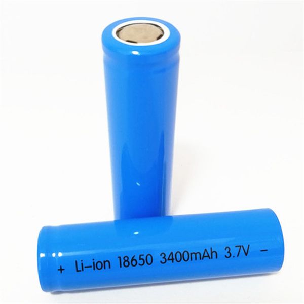 18650 3400 mAh 3,7 V flacher Li-Ionen-Akku Akku für Haarentfernungsinstrumente / helle Taschenlampe usw. Hochwertiges Blau