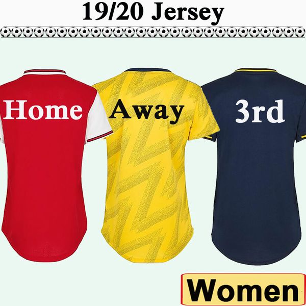 

19 20 women home red soccer jerseys away yellow short sleeves girl football shirts 2019 2020 fashion lady uniforms low price sales, Black;yellow