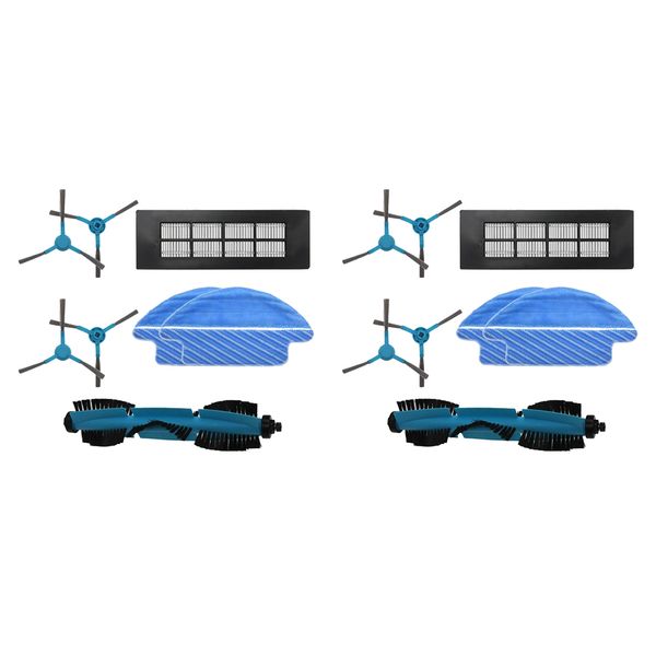 

set of 2 spare parts set for robot side vacuum cleaner filter side mop