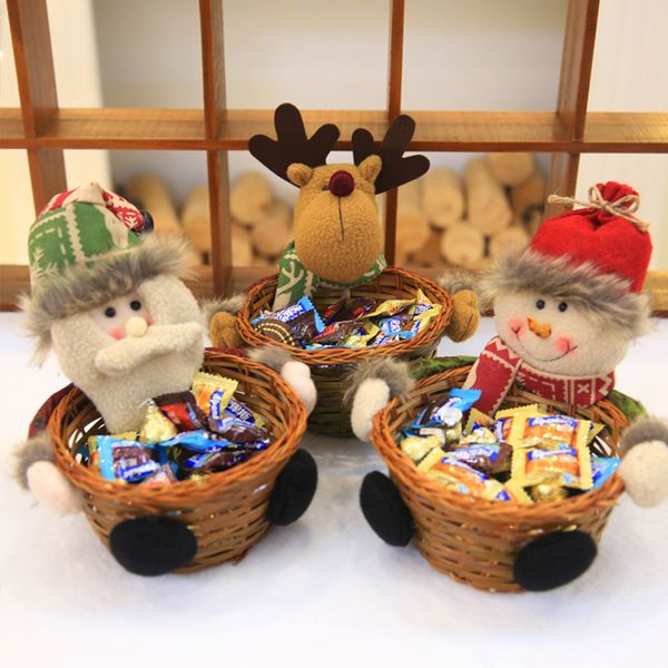 

snowman colorful holder christmas 19x19cm candy basket