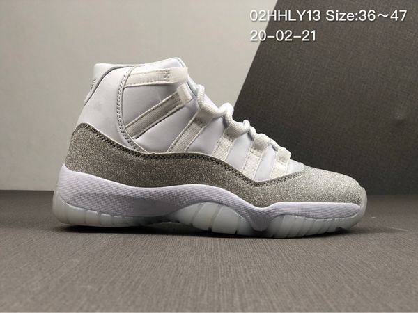 

2020 высокое качество 11 11s mens basketball обувь jumpman гипсофила кроссовки для мужчин wome metallic sliver спорт дизайнер кроссовки разм