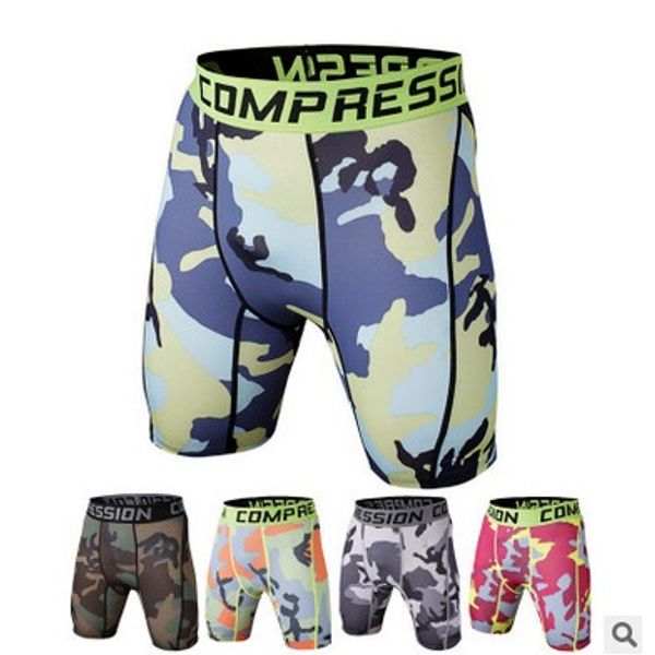 

summer army compression shorts tights men spandex quick dry training running basketball shorts sports wear hipping, White;black