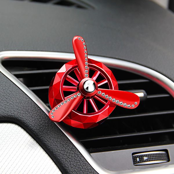 

auto rroma diffuser car air freshener metal mini fan humidifier air vent clip outlet car-styling interior accessories