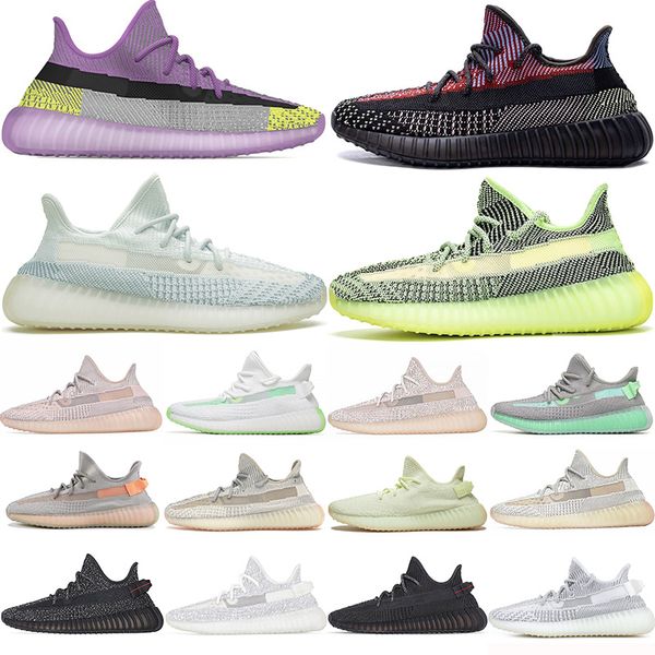 

kanye men women running shoes yecheil yeezreel yeshaya cloud white black static reflective designer mens trainers sport sneakers outdoor