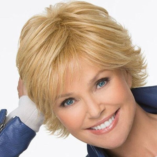 

fashion short lady bob wig 8 inches glamorous shag styles golden short afro wig with oblique bangs synthetic african american wigs for women, Black