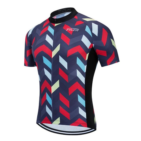 

bike jersey men retro speckle cycling jersey short sleeved clothes road mtb ropa ciclismo hombre, Black;red