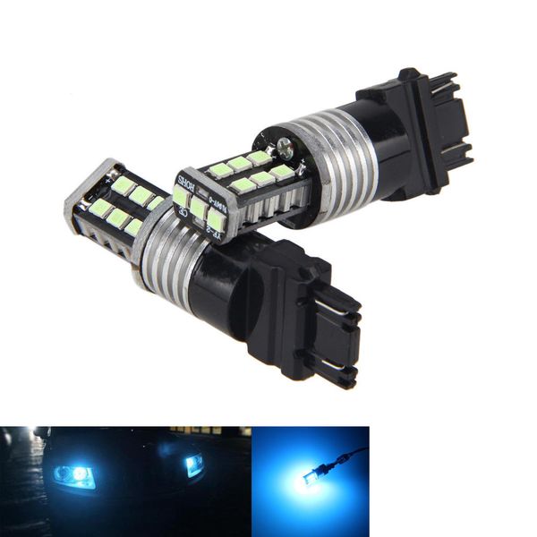 

2pcs/set ice blue 3156 3157 3757 4114 4157 15led 3528 daytime running light bulb
