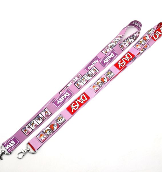 

new cartoon mixed daisy key chains neck strap keys camera id card lanyard z2, Silver