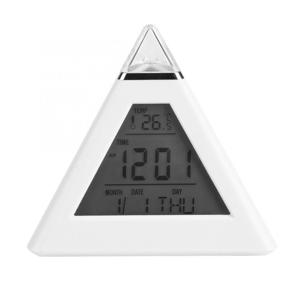 

led color changing digital lcd alarm clock night light desktable clocks for car office home