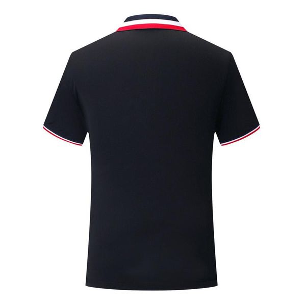 

t-shirt uniform black sd chongfu 899052new fashion classic three-color striped collar short-sleeved polo shirt comfortable and breathable
