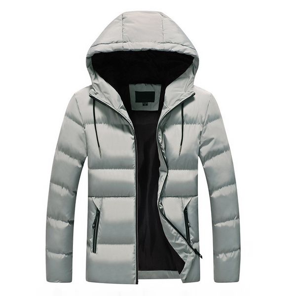 

mrmt 2019 brand autumn and winter men's jackets solid color large overcoat for male short style cotton clothes jacket, Black