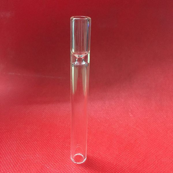 Pyrex Glass One Hitter Pipe Filter Tube Design innovativo portatile Bocchino per bocchino per strumento per fumatori Torta calda DHL Free