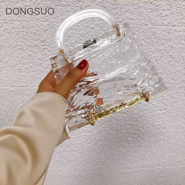 

transparent totes bag clear acrylic pvc plastic ice box bag dubai women girl vintage retro evening party handbag summer