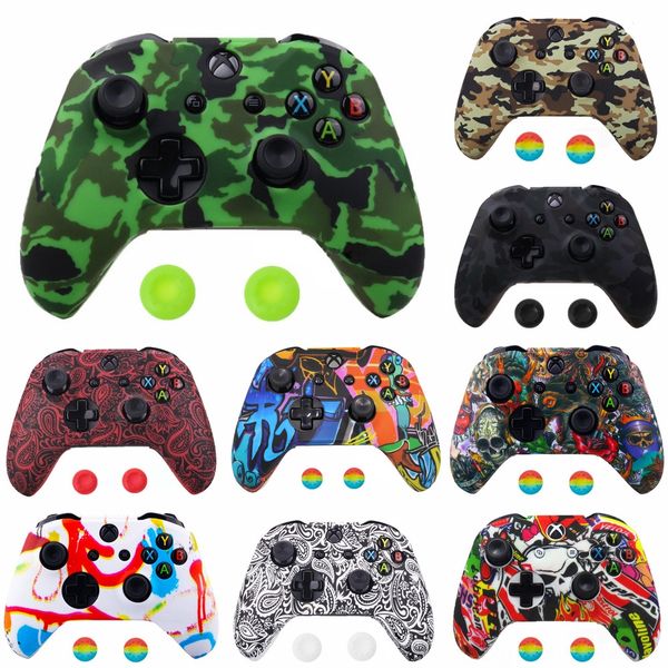 

djhte soft silicone rubber skin protective gamepad case cover game pad joystick cover for microsoft xbox one s controller