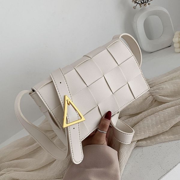 

кожа pu плетение crossbody сумки для женщин 2020 сплошной цвет сумка женщины сумки и кошельки lady travel bag муфтами