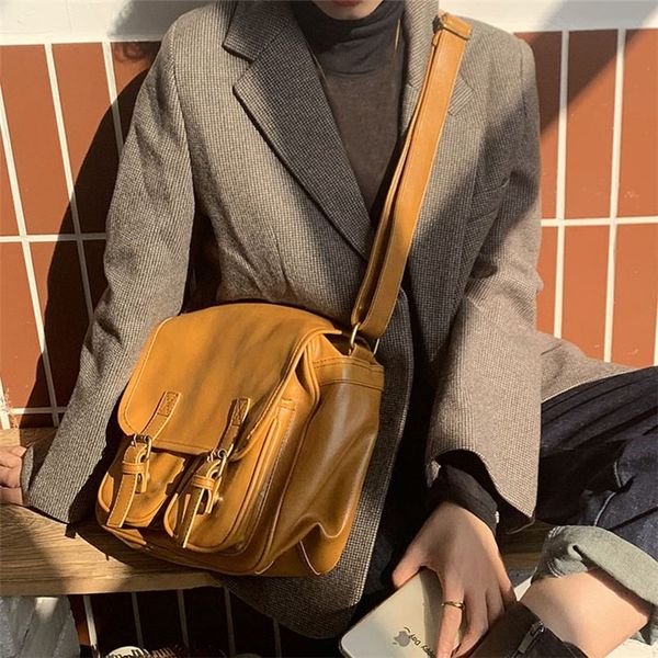 

2020 японский стиль vintage sense girl's прохладный широкополосный женский колледж sense сумка кожаный рюкзак рюкзак мужчины