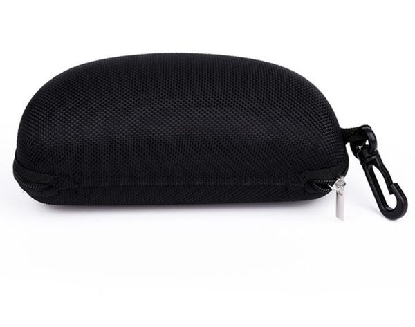 

fashion glasses case eva zipper case explosion model black hook sunglasses case