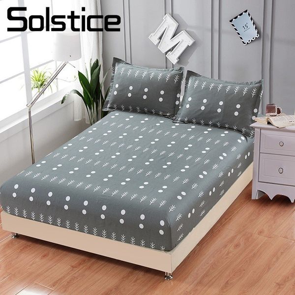 

solstice printed gray cotton plainbed fitted sheet cotton dustproof mattress protector bed sheet cover twin bed mattress er