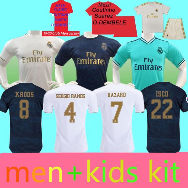 

New 19 2020 real madrid kids mes soccer jersey RONALDO Asensio BALE ISCO maillot camiseta de fútbol maillot de foot Maillots de football