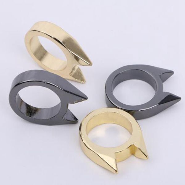 

the new multicolor self-defense cat ear single finger buckle ring broken window ladies anti-wolf men's outdoor products 1 finger buckle