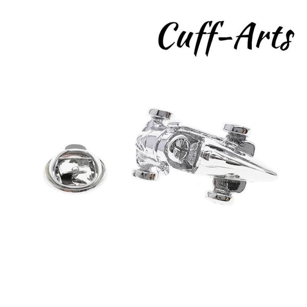 

retro racing car lapel pin badge fashion jewelry by cuffarts p10450, Gray