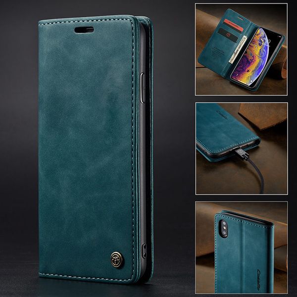 

phone case leather cover case for iphone11 x xr 8plus pu luxury protective shell with card pocket for samsung s20 fashion