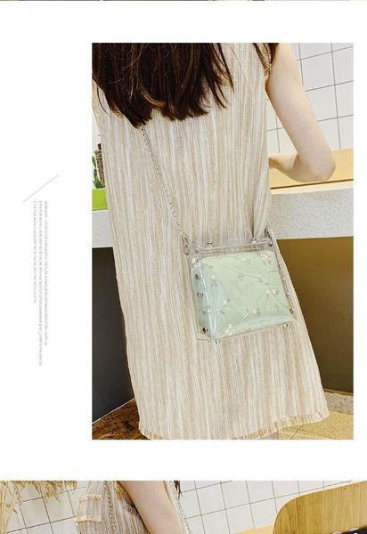 

2020 new shoulder bag women's transparent jelly bag casual fashion mini messenger ladies