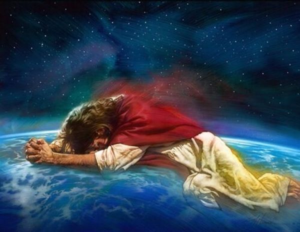 

nathan greene ever interceding jesus praying on world home decor handpainted &hd print oil painting on canvas wall art canvas 200110