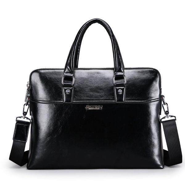 

new luxury cow real genuine leather business men's briefcase male fashion shoulder bag men's messenger bag tote computer handbag