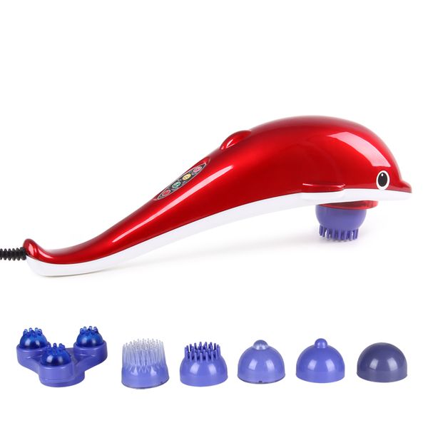 

electric dolphin full body shiatsu massager hammer shoulder lumbar acupressure vibrator shoulder waist stick ing