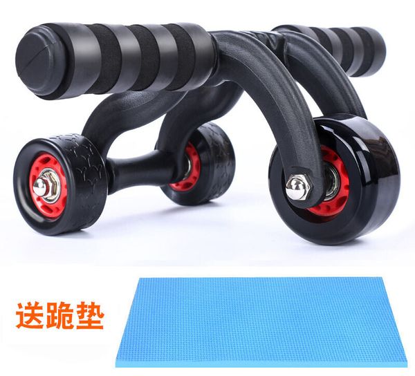 

manufacturers supply three-wheel abdominal wheel bearing roller men and women reduce belly exercise abdominal muscle fitness equipment