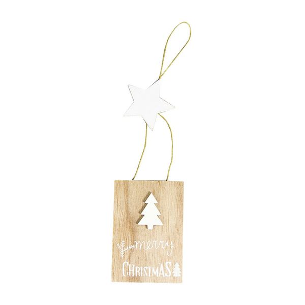 

christmas decoration wooden christmas letter doodle small wooden sign pendant creative tree tag